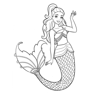 Colorindo a Encantadora Sereia