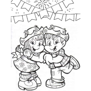 Colorindo a Festa Junina com Personagens Alegres