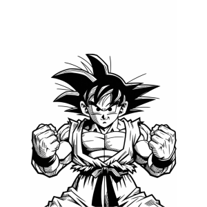 Colorindo a Força de Goku