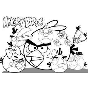 Colorindo a Fúria dos Angry Birds