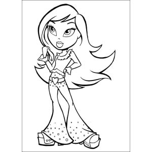 Colorindo a Glamour das Bratz