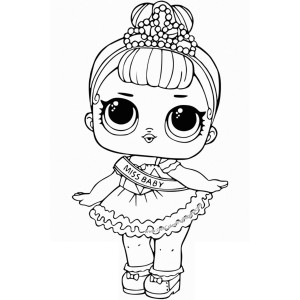 Colorindo a Glamourosa Miss Baby
