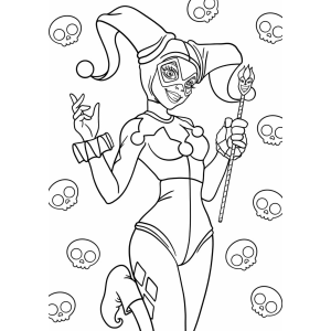 Colorindo a Incrível Harley Quinn