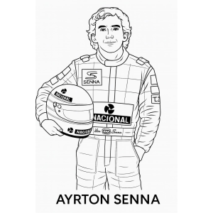 Colorindo a Lenda: Ayrton Senna