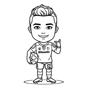 Colorindo a Lenda do Futebol
