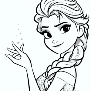 Colorindo a Magia de Elsa