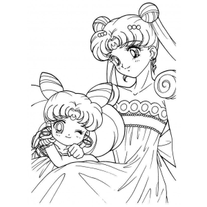 Colorindo a Magia de Sailor Moon e Chibiusa