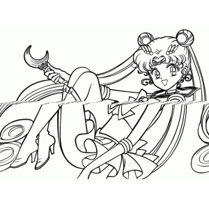 Colorindo a Valente Sailor Moon
