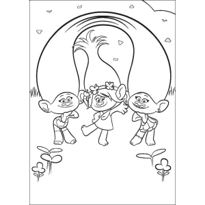 Colorindo os Alegres Trolls