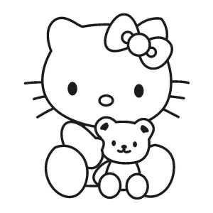 Colorindo a Amizade de Hello Kitty