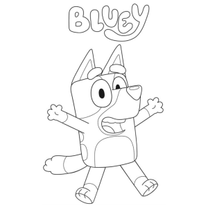 Colorindo a Aventura de Bluey