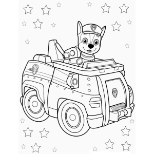 Colorindo Aventura com Chase da Patrulha Canina