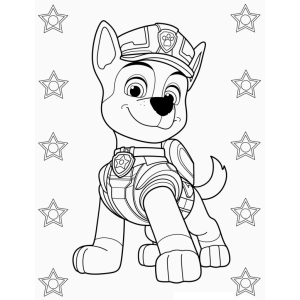 Colorindo Aventura com Chase da Patrulha Canina