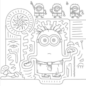 Colorindo a Aventura dos Minions