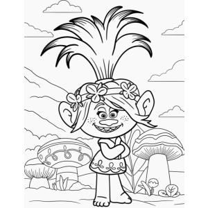 Colorindo Aventuras com a Poppy dos Trolls