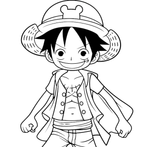 Colorindo Aventuras com Luffy
