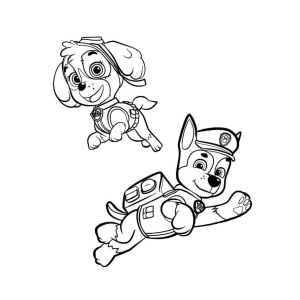 Colorindo Aventuras com Skye e Chase