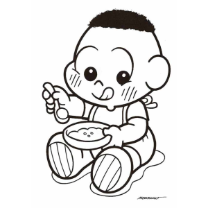 Colorindo com O Baby da Turma da Mônica
