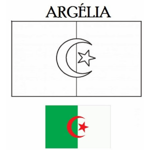 Colorindo a Bandeira da Argélia
