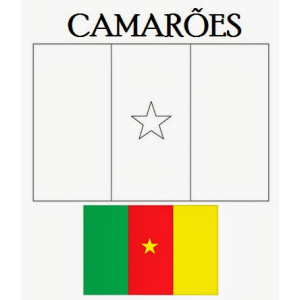 Colorindo a Bandeira de Camarões