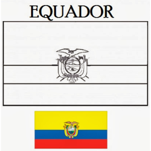 Colorindo a Bandeira do Equador