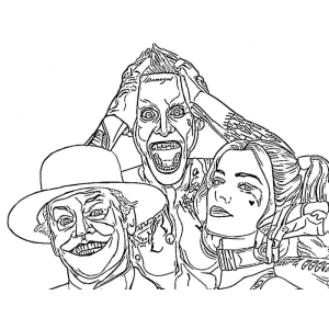 Colorindo o Charme do Caos: Coringa e Arlequina