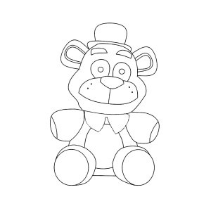 Colorindo o Charme de Freddy Fazbear