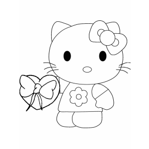Colorindo o Charme de Hello Kitty com Coração