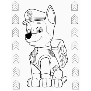 Colorindo Chase da Patrulha Canina