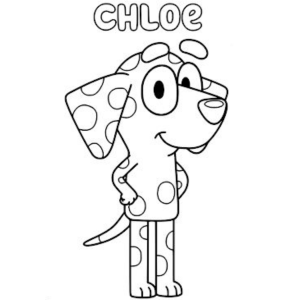 Colorindo Chloe, a Charmosa Cachorrinha Pontilhada