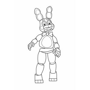 Colorindo o Coelho Animatrônico de FNAF