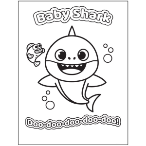 Colorindo com Baby Shark
