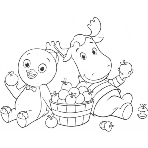 Colorindo com Pablo e Tyrone do Backyardigans