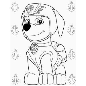 Colorindo com Zuma da Patrulha Canina