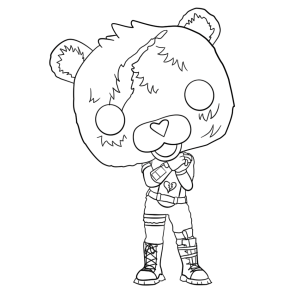 Colorindo Cuddle Team Leader de Fortnite
