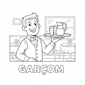 Colorindo o Dia de um Garçom