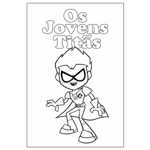 Colorindo o Dinâmico Líder dos Jovens Titãs
