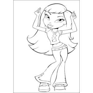 Colorindo a Diva Bratz