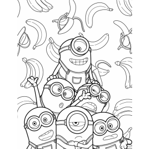 Colorindo a Diversão dos Minions com Bananas