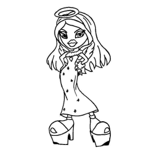 Colorindo a Elegância Angelical Bratz