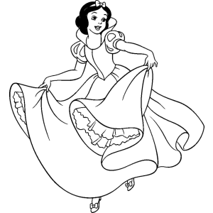 Colorindo a Elegância de Branca de Neve