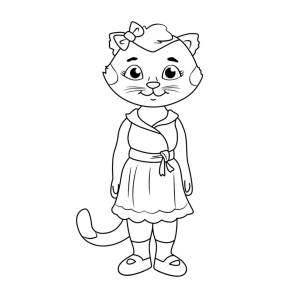 Colorindo a Elegância Felina de Daniel Tigre