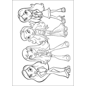 Colorindo as Estilosas Bratz