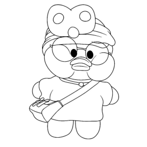 Colorindo o Estiloso Paper Duck