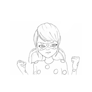 Colorindo a Força e Determinação da Ladybug