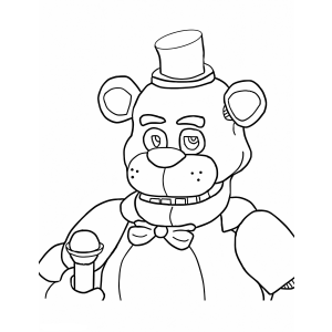 Colorindo Freddy Fazbear: O Astro do Show