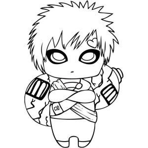 Colorindo Gaara: O Ninja de Areia