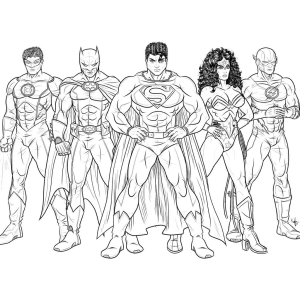 Colorindo os Heróis Icônicos da Liga da Justiça