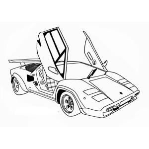Colorindo o Ícone: Lamborghini Contach Clássico