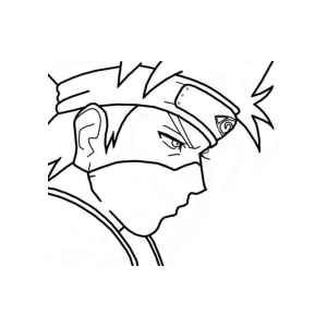 Colorindo Kakashi de Naruto